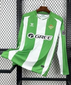 Maglia Real Betis Home Manica Lunga 2025/26 Versione Tifoso vista frontale completa