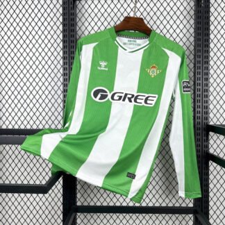Maglia Real Betis Home Manica Lunga 2025/26 Versione Tifoso vista frontale completa