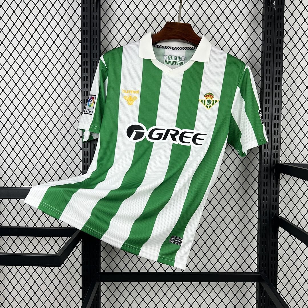 Maglia real betis retro - Maglia Real Betis Home 2025/26 Retro vista frontale completa