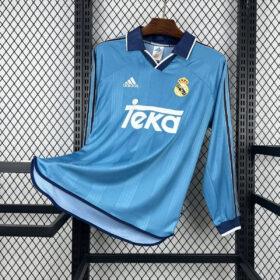 Terza Maglia Real Madrid Manica Lunga 1999/00 — Vista frontale