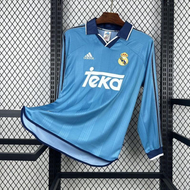 Terza Maglia Real Madrid Manica Lunga 1999/00 — Vista frontale