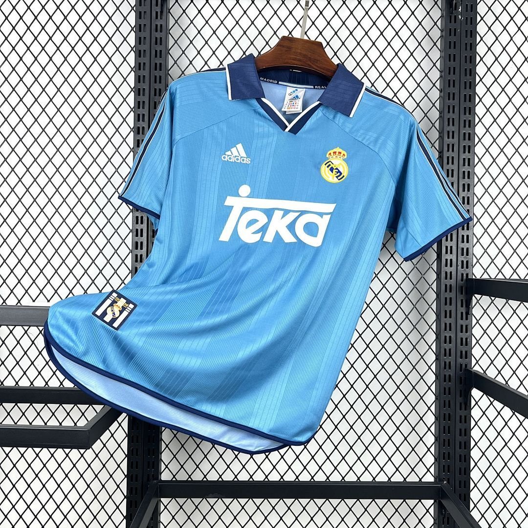 Maglia real madrid retro - Maglia Real Madrid Third 1999/00 Retro vista frontale completa