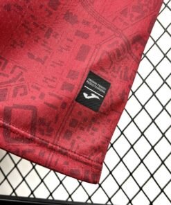 Maglia Real Murcia Home 2025/26 Versione Tifoso dettaglio stemma ricamato