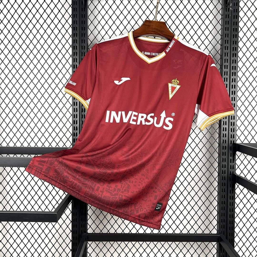 Maglia Real Murcia Home 2025/26 Versione Tifoso vista frontale completa
