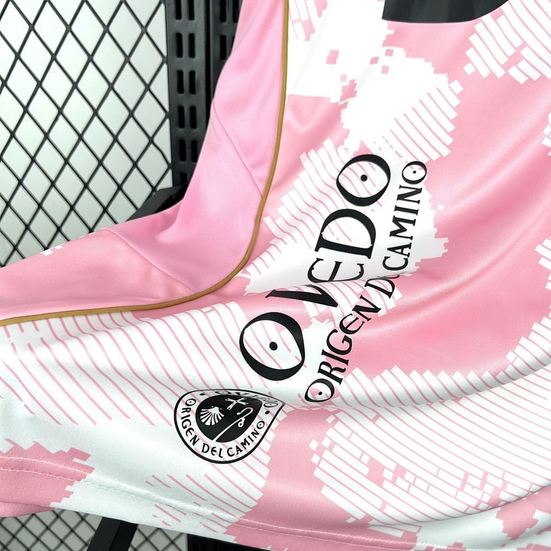 Maglia Real Oviedo Home 2025/26 Versione Tifoso vista laterale