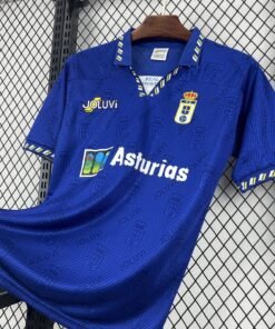 Maglia real oviedo retro - Maglia Real Oviedo Home 1995/96 Retro dettaglio stemma ricamato