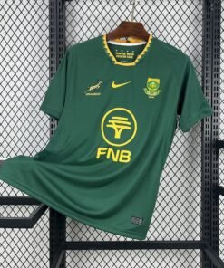 Maglia South Africa Springbok Home 2024/25 Versione Tifoso vista frontale completa