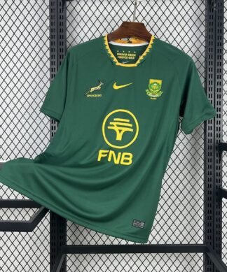 Maglia South Africa Springbok Home 2024/25 Versione Tifoso vista frontale completa
