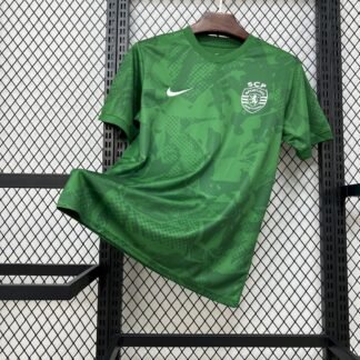 Maglia Sporting CP Home 2025/26 Versione Giocatore vista frontale completa