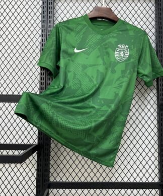 Maglia Sporting CP Home 2025/26 Versione Giocatore vista frontale completa