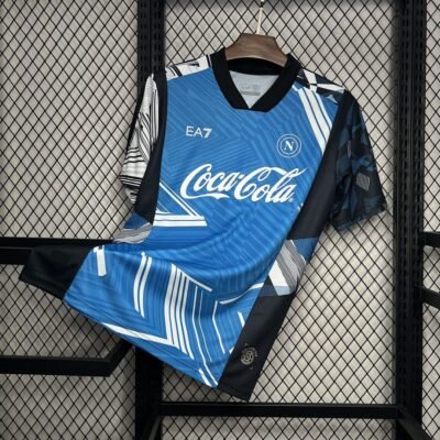 Maglia SSC Napoli Home 2024/25 Versione Tifoso vista frontale completa