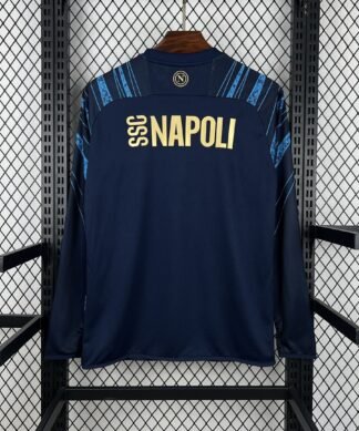 Maglia SSC Napoli Home Manica Lunga 2025/26 Versione Giocatore vista posteriore