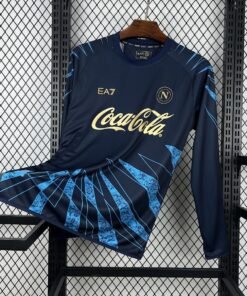 Maglia SSC Napoli Home Manica Lunga 2025/26 Versione Giocatore vista frontale completa