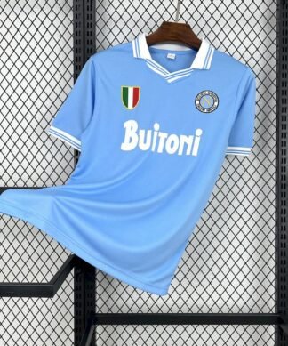 Maglia ssc napoli retro - Maglia SSC Napoli Home 1986/87 Retro vista frontale completa