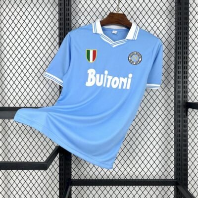 Maglia ssc napoli retro - Maglia SSC Napoli Home 1986/87 Retro vista frontale completa