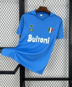 Maglia ssc napoli retro - Maglia SSC Napoli Home 1987/88 Retro vista frontale completa