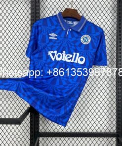 Maglia ssc napoli retro - Maglia SSC Napoli Home 1991/93 Retro vista frontale completa
