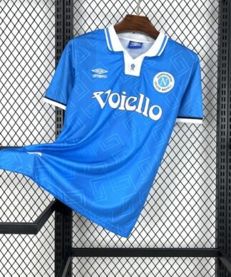 Maglia ssc napoli retro - Maglia SSC Napoli Home 1993/94 Retro vista frontale completa