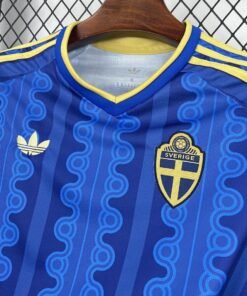 Maglia Sweden Away 2024/25 Versione Tifoso tessuto traspirante