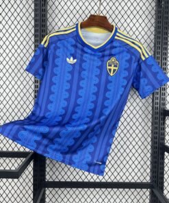 Maglia Sweden Away 2024/25 Versione Tifoso vista frontale completa