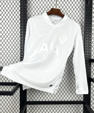 Maglia Tottenham Hotspur Home Manica Lunga 2025/26 Versione Tifoso vista frontale completa