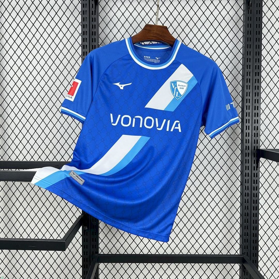 Maglia VfL Bochum Home 2024/25 Versione Tifoso vista frontale completa