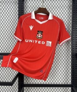 Maglia Wrexham Home 2025/26 Versione Tifoso vista frontale completa
