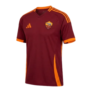 Maglia AS Roma Home 2025/26 versione tifoso — foto studio premium senza sfondo