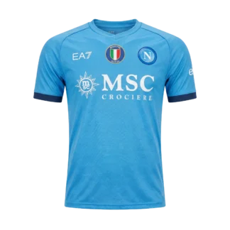 Maglia SSC Napoli Home 2025/26 versione tifoso — vista frontale senza sfondo