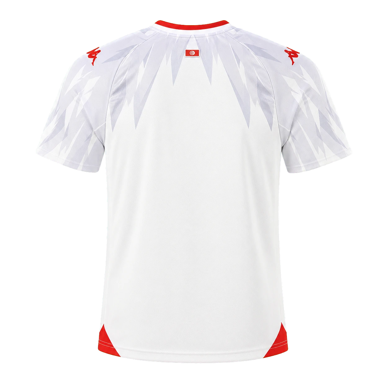 maglia tunisia home 2026 versione tifoso vista retro senza sfondo