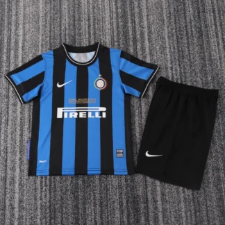 Completo Inter Bambino 2009/10 Retro (Maglia + Pantaloncini) - Versione Tifoso