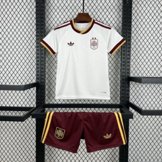 Completo Spagna Away Mondiale 2026 Bambino (Maglia + Pantaloncini) vista frontale TIFOSO STORE