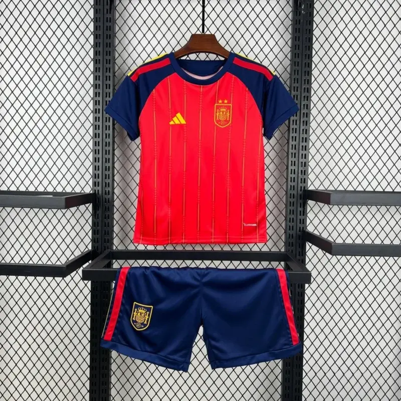 Completo Spagna Home Mondiale 2026 Bambino (Maglia + Pantaloncini)