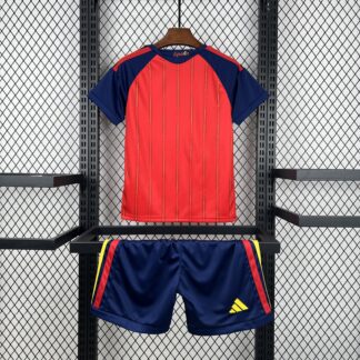 Foto Real Completo Spagna Home Mondiale 2026 Bambino (Maglia + Pantaloncini)
