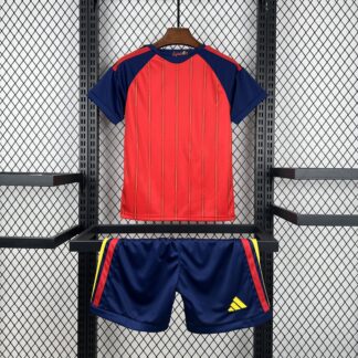 Foto Real Completo Spagna Home Mondiale 2026 Bambino (Camiseta + Pantaloncini)