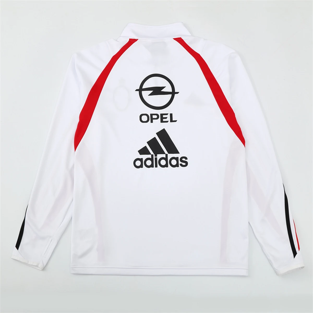 Felpa Milan 2003/04 Bianca Mezza Zip Retro - dettaglio dello stemma
