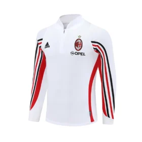 Sudadera Milan Blanca Retro Media Cremallera 2003/04 — Detalle del producto