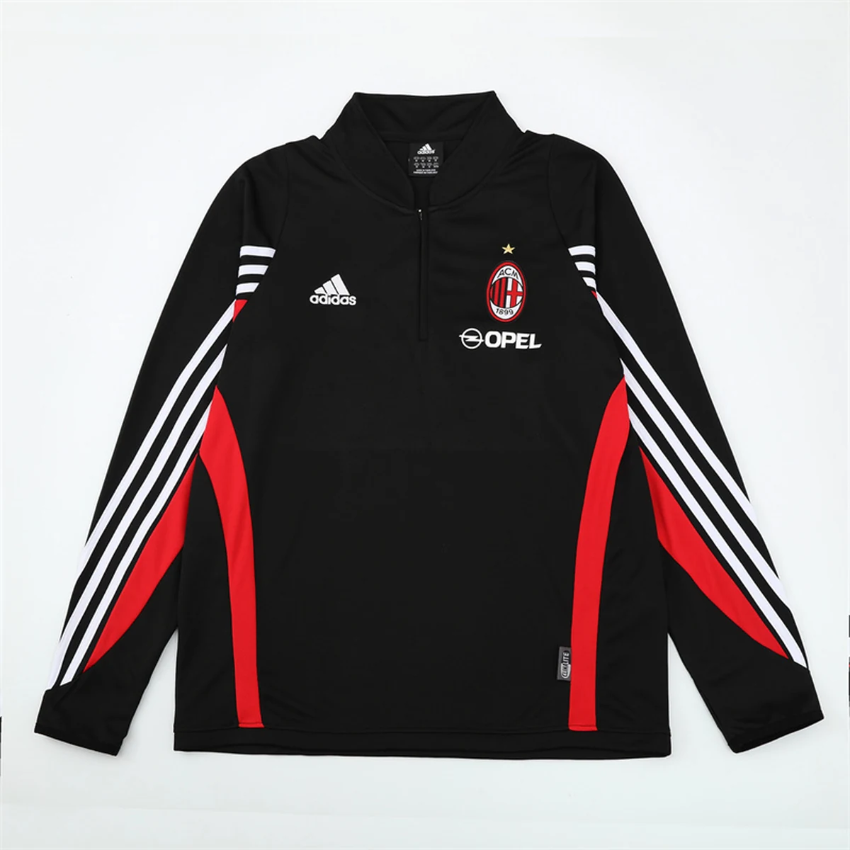 Felpa Milan 2003/04 Nera Mezza Zip Retro - vista posteriore