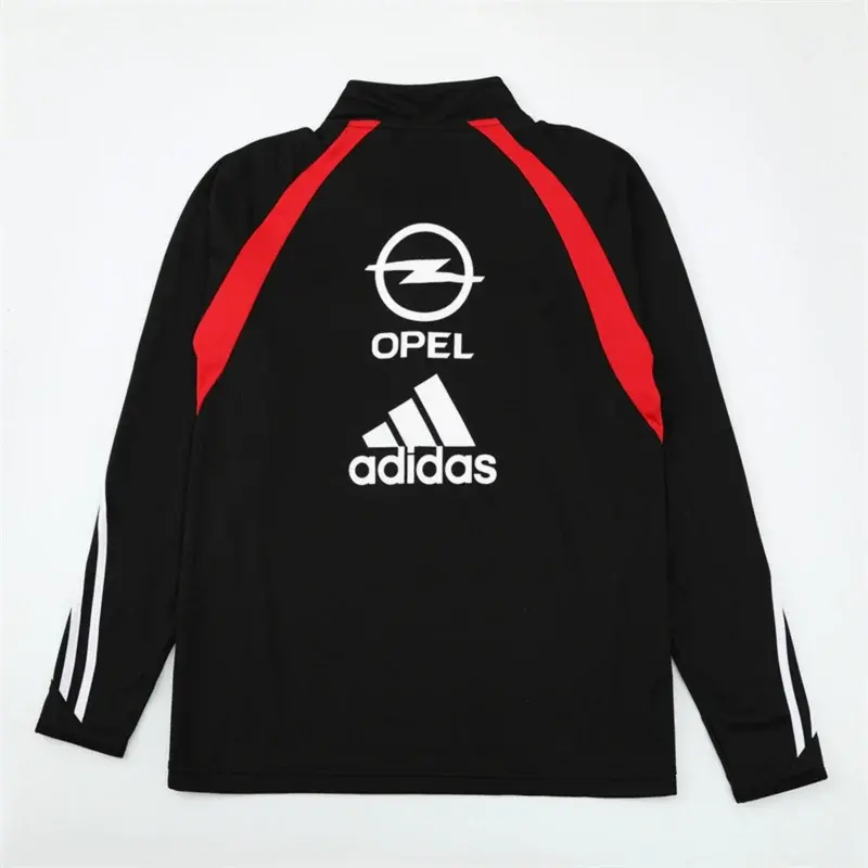 Felpa Milan 2003/04 Nera Mezza Zip Retro - dettaglio dello stemma