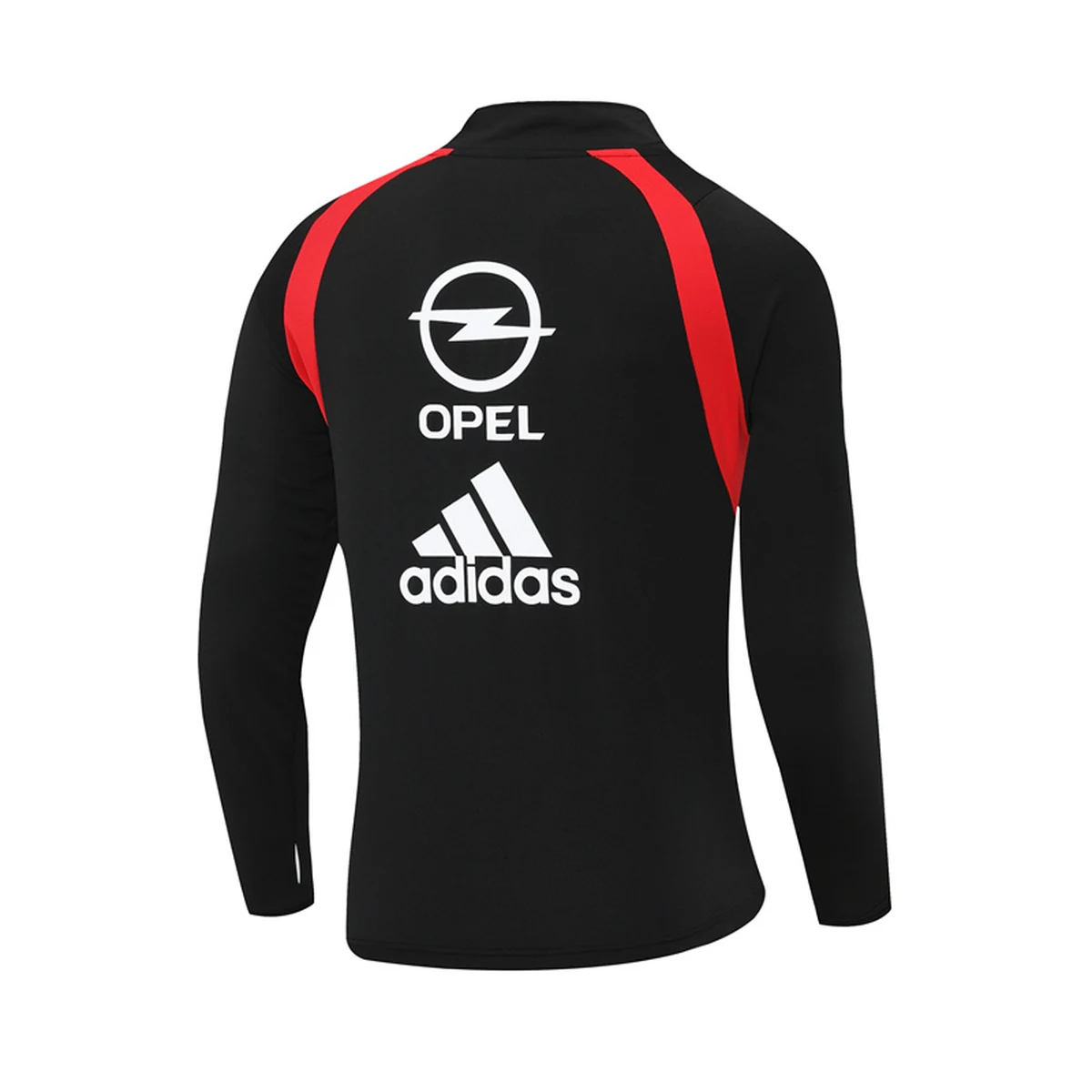 Felpa Milan 2003/04 Nera Mezza Zip Retro - vista laterale
