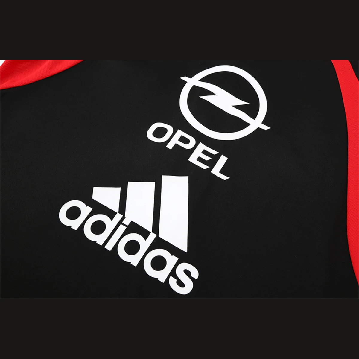 Felpa Milan 2003/04 Nera Mezza Zip Retro - dettaglio della zip