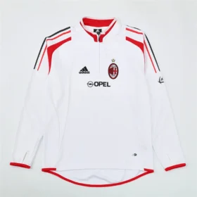 Sudadera Milan Blanca Retro Media Cremallera 2004/05 — Foto 2