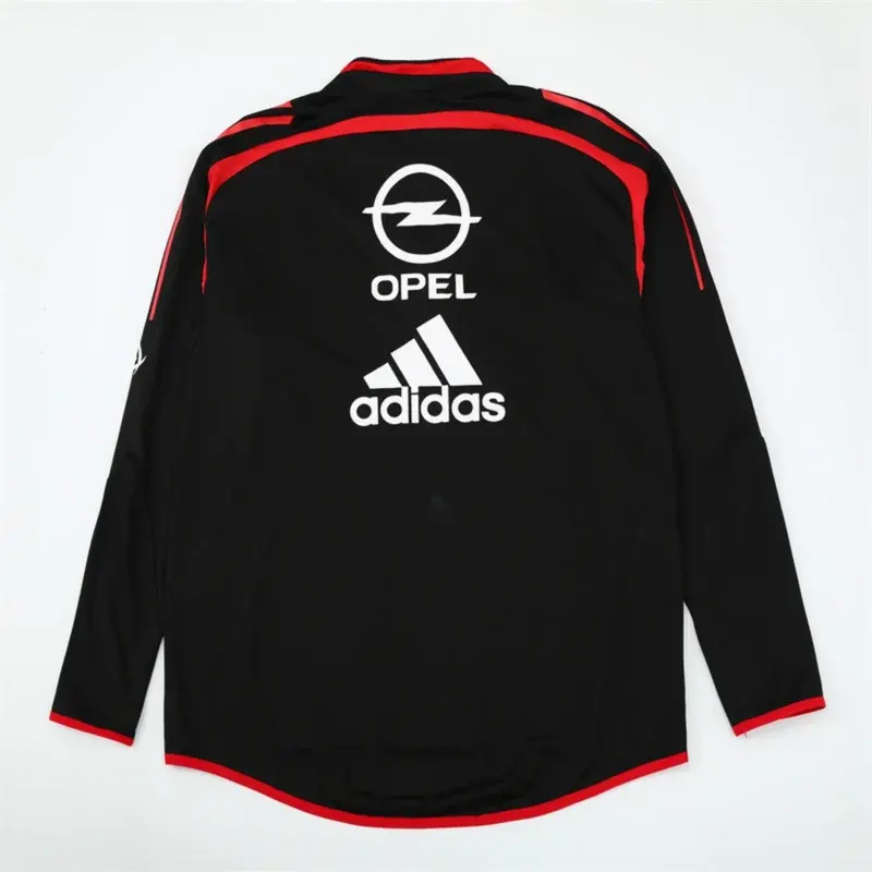 Felpa Milan 2004/05 Nera Mezza Zip Retro - dettaglio dello stemma