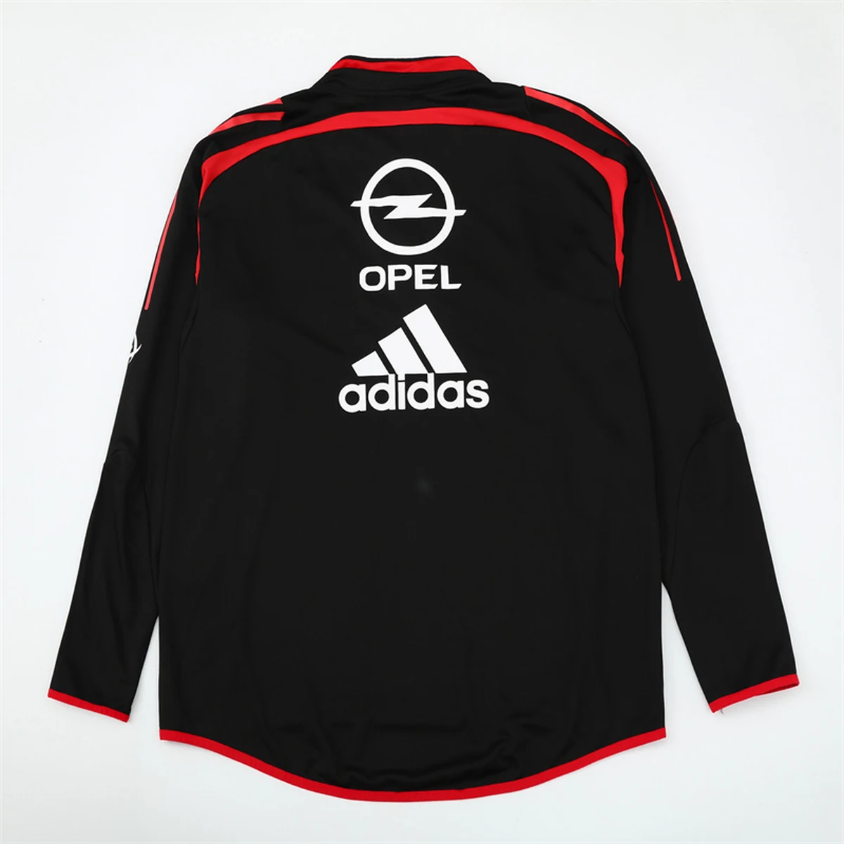 Felpa Milan 2004/05 Nera Mezza Zip Retro - dettaglio dello stemma