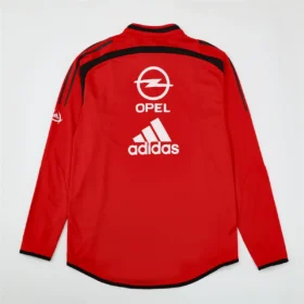 Felpa Milan 2004/05 Rossa Mezza Zip Retro - dettaglio dello stemma