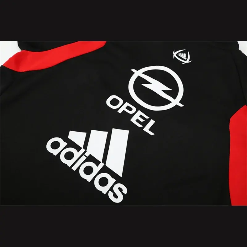 Felpa Milan 2005/06 Nera Mezza Zip Retro - dettaglio della zip