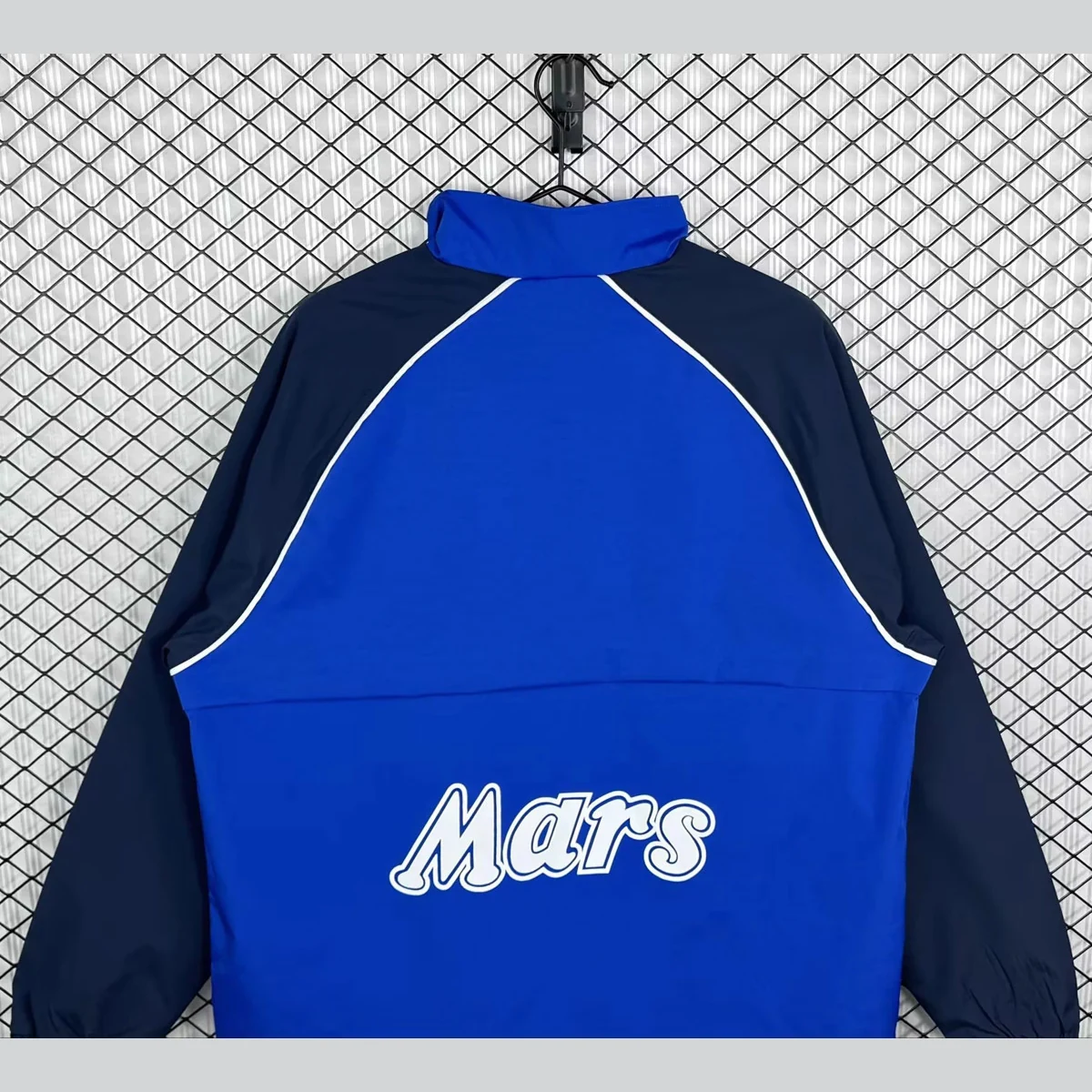 Giacca Napoli 1988/89 Retro Blu Navy - dettaglio del tessuto
