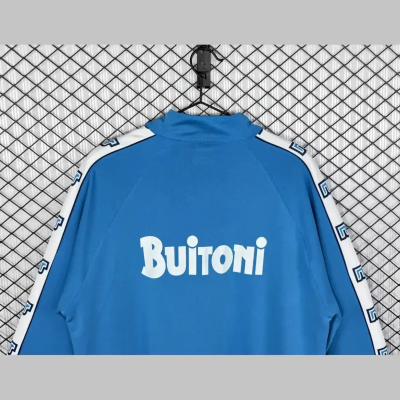 Giacca Napoli Retro Buitoni Azzurra - dettaglio del tessuto