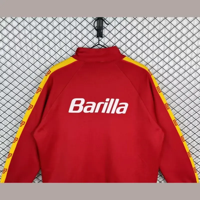 Giacca Roma 1988/89 Retro Rossa Barilla - dettaglio della zip