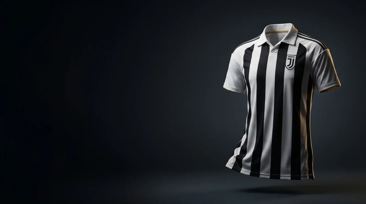 Maglia storica della Juventus bianconera a strisce - Tifoso Store